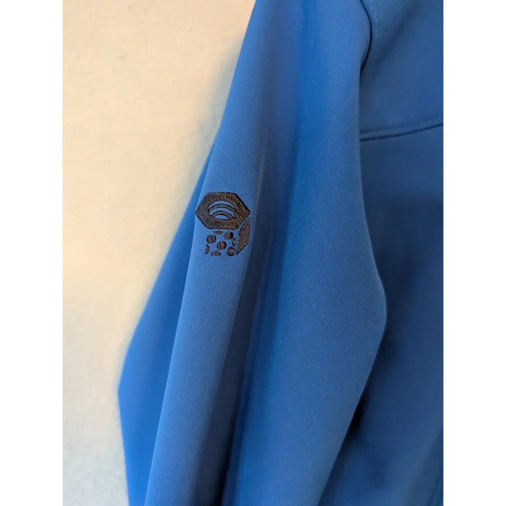 Mountain Hard Wear Men‎ Small Polar Tek Full Zip Softshell Jacket Nightfall Blue